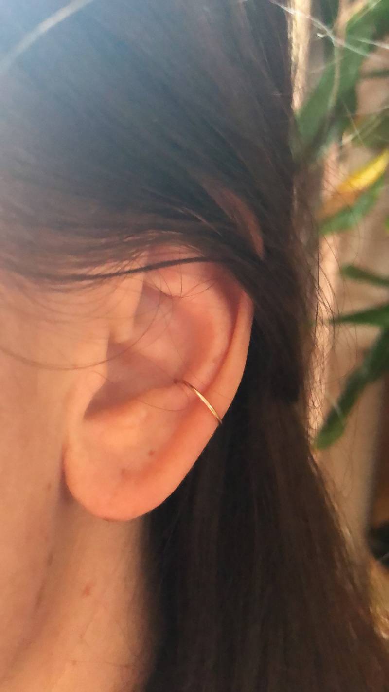 Conch Manschetten Fake - 14K Roségold Gold Edelstahl Kein Piercing Nötig 12mm 15mm von ShopLoveandWar