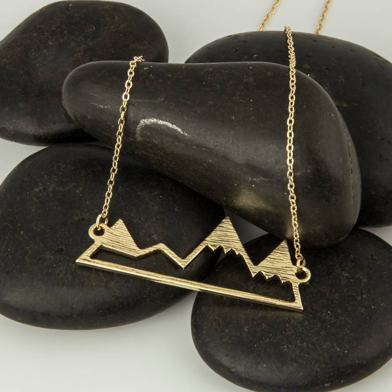 Die Mountain Snowboard Ski Winter-Anhänger Halskette von ShopLuxDirect