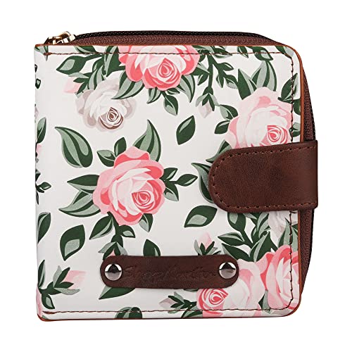 ShopMantra Damen Geldbörse | Geldbörse für Frauen | Kartenhalter Braun Premium Vegan Kunstleder Geldbörse Kompakte Größe 10,8 x 10,8 x 2,5 cm, rose, 4.25, Casual von ShopMantra