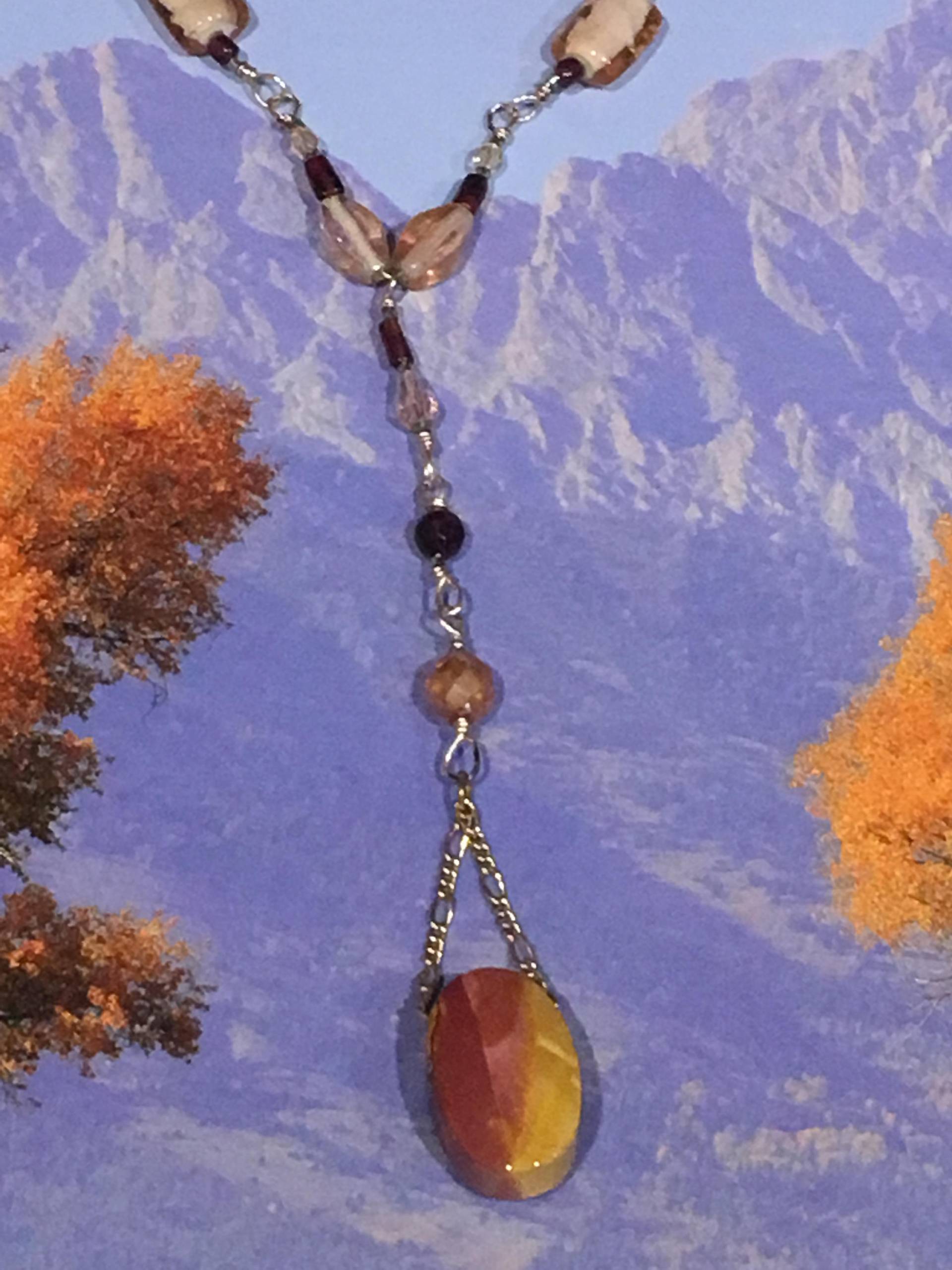Achat Anhänger Eines Eine Art Halskette Achat Anhänger Eines Eine Art Halskette von ShopMarieFrance