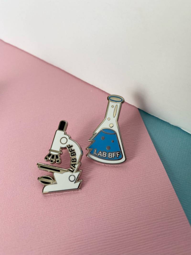 Lab Bff Emaille Pin Set/Labor Forscher Wissenschaftler Tech Phd Science Student Gift von ShopMicrobi