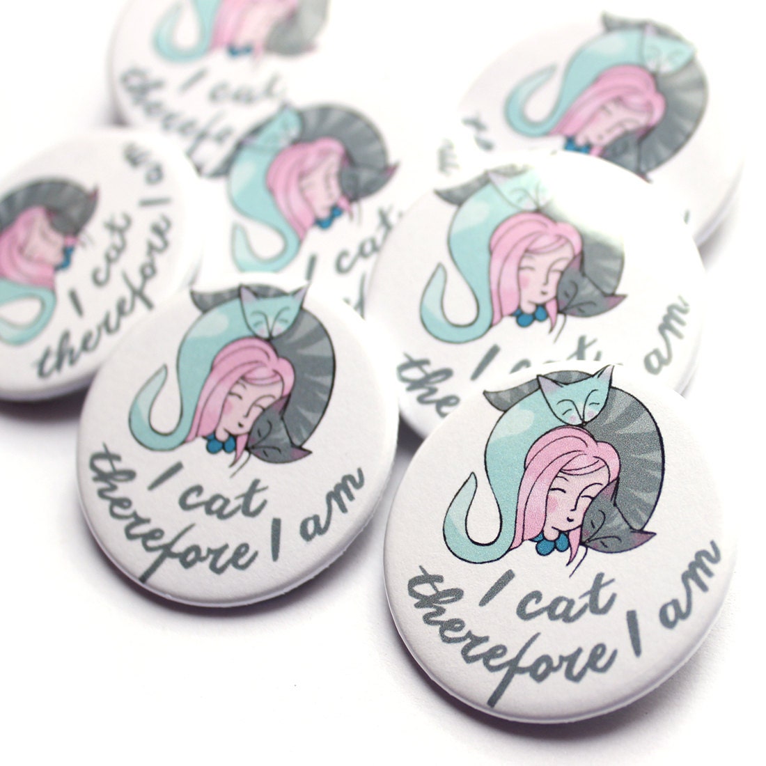 Katzen Abzeichen Pin - I Cat Also Am Badges Crazy Cat Lady Katzen Abzeichen Pin - I Cat Also Am Badges Crazy Cat Lady von ShopMissElla
