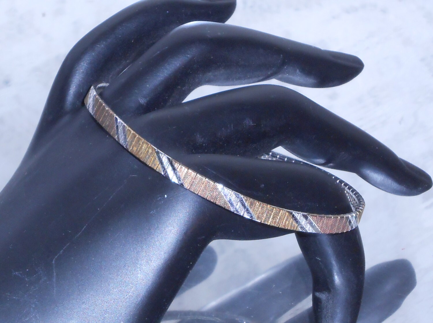 Gold Und Silber Vintage Dünnes Band Armband Frau von ShopMyVintageLuv