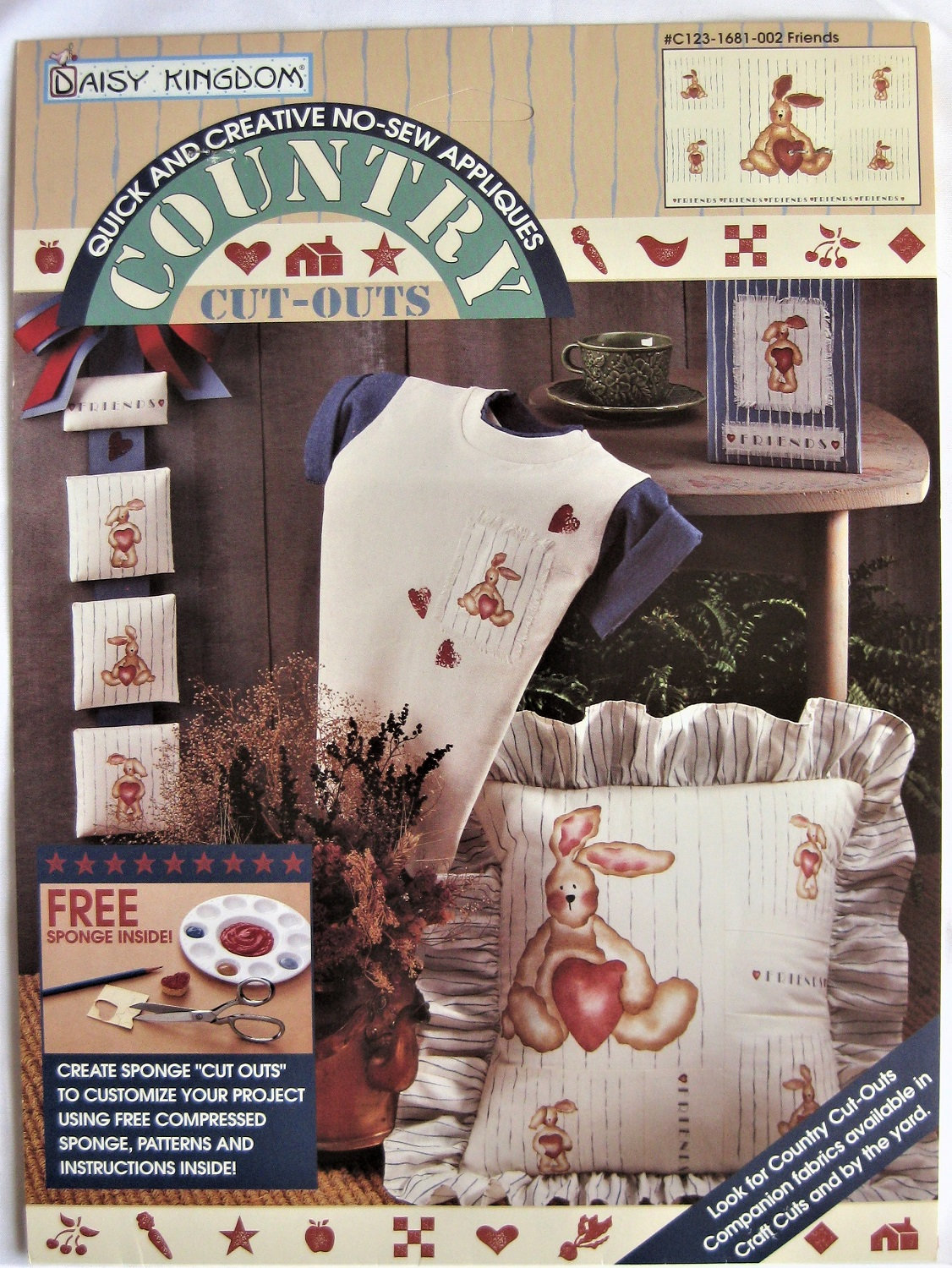 Daisy Königreich Land Ausschnitte Ohne Nähen Applikationsstoff Panel Freunde #c123-1681-002 von ShopPattern