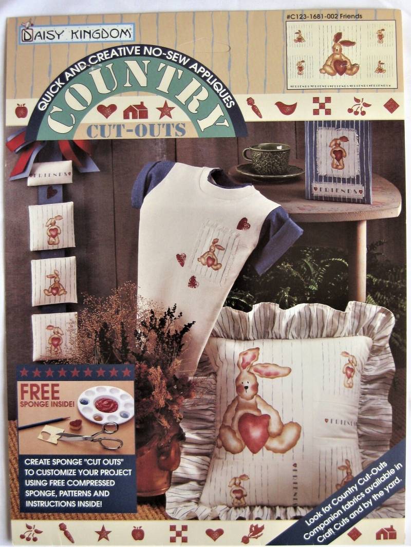 Daisy Königreich Land Ausschnitte Ohne Nähen Applikationsstoff Panel Freunde #c123-1681-002 von ShopPattern