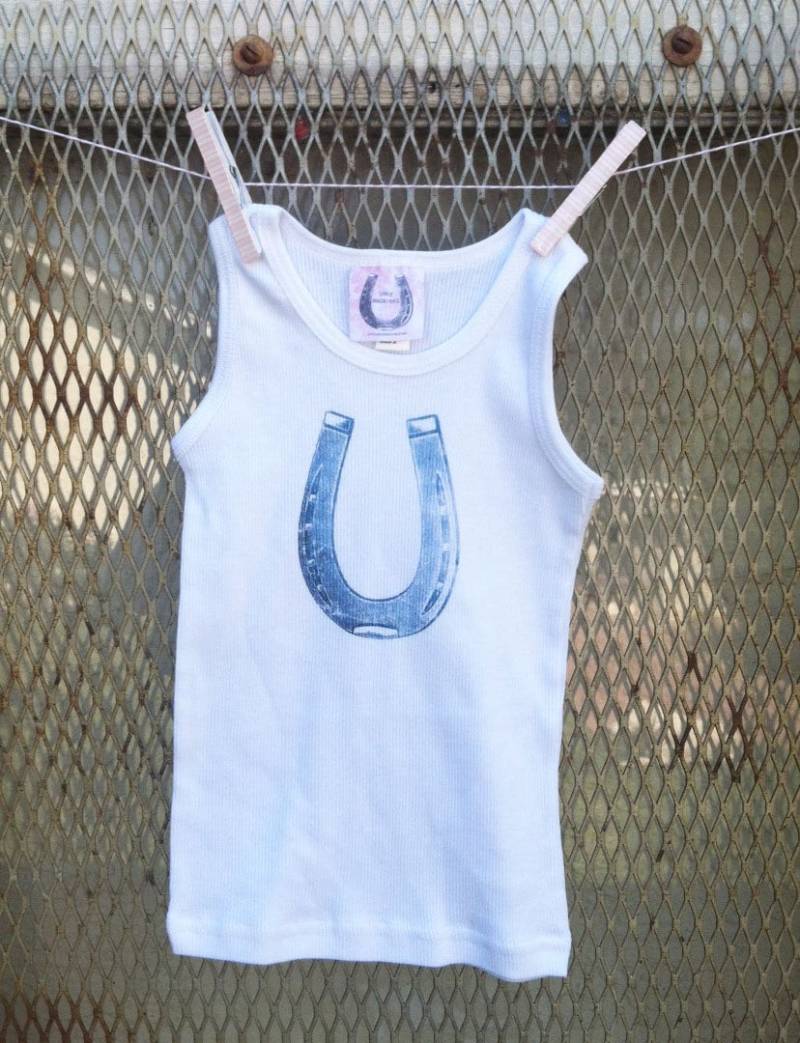 Baby Kleinkind Lucky Horseshoe Tank Baby Kleinkind Lucky Horseshoe Tank von ShopPonyMacaroni
