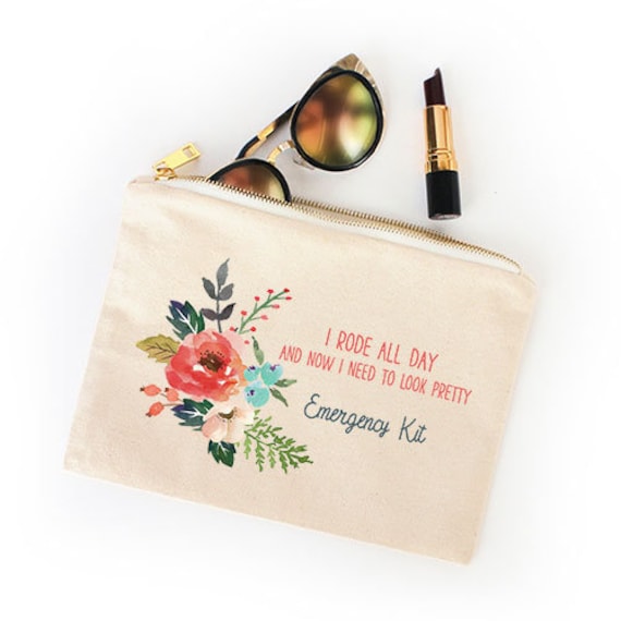 Ich Fuhr Ganztägig Notfall-Kit Kosmetik Tasche Pferd Reiter Pferdesport Ich Fuhr Ganztägig Notfall-Kit Kosmetik Tasche Pferd Reiter Pferdesport von ShopPonyMacaroni