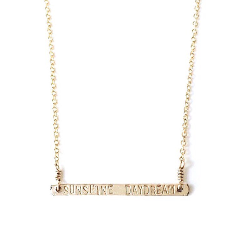 Personalisierte Dünne Bar Halskette von ShopRubyTulip