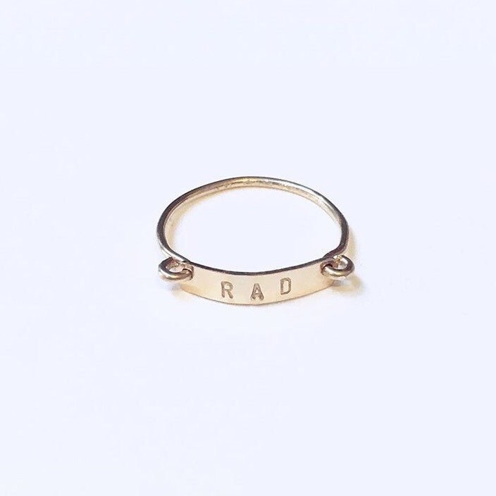 Personalisierte Mini Bar Ring Personalisierte Mini Bar Ring von ShopRubyTulip