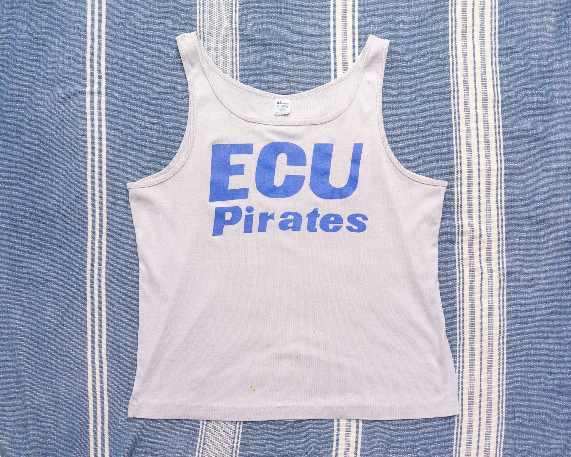 80Er Vintage Eastern Carolina Shirt | Champion Tank Top T-Shirt Ecu Piraten College T von ShopSaviorClothing