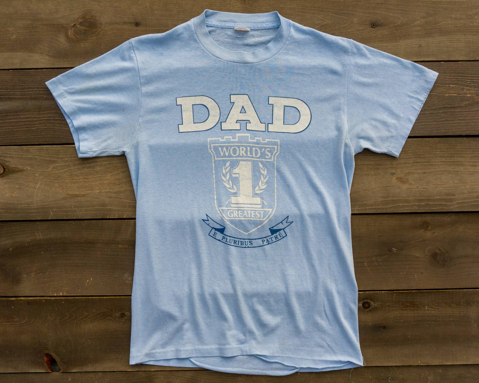 80Er Vintage Vatertagsshirt | Bester Papa T-Shirt Zufälliges von ShopSaviorClothing