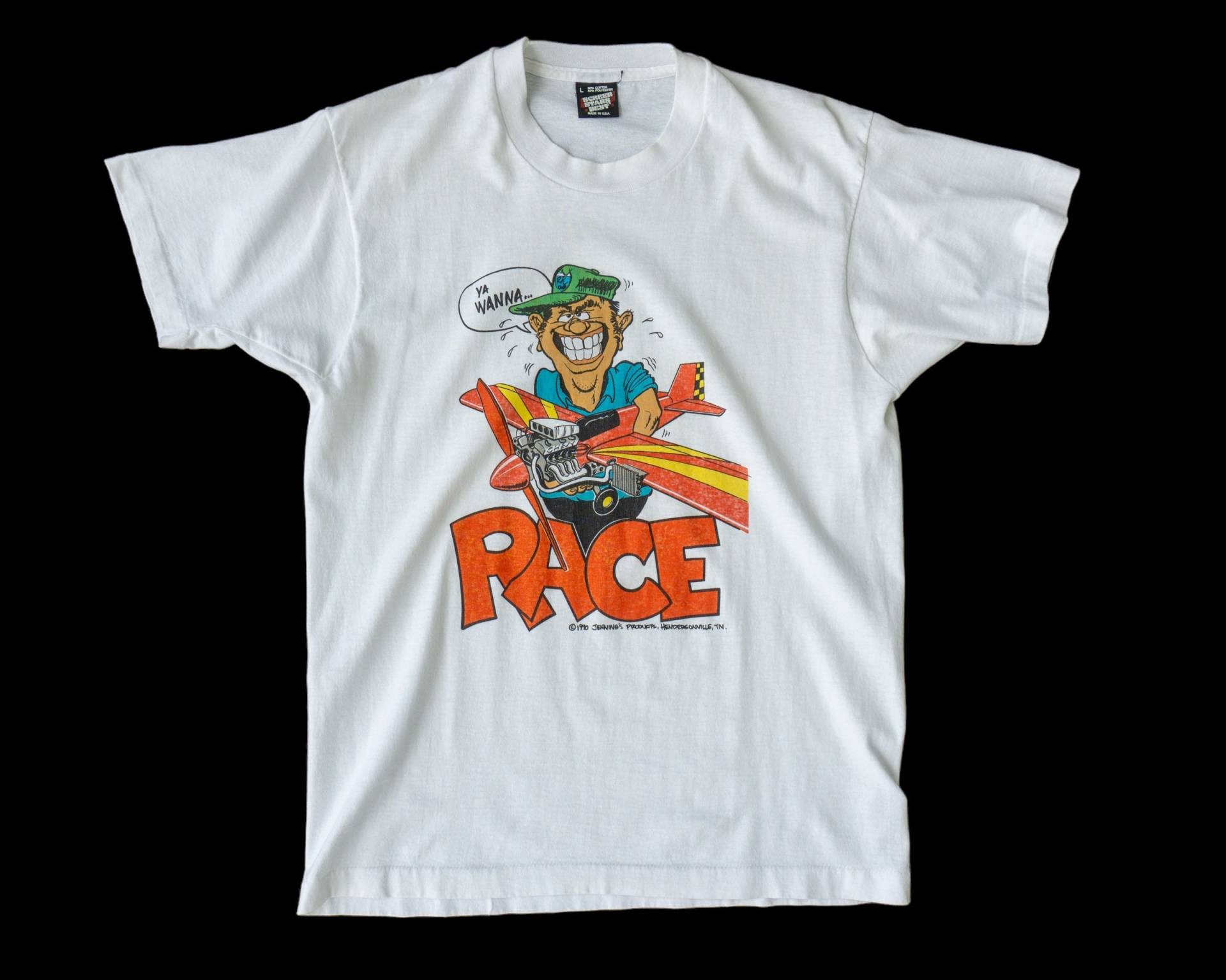 90Er Jahre Vintage Screen Stars Marke T-Shirt Ya Wanna Racer von ShopSaviorClothing