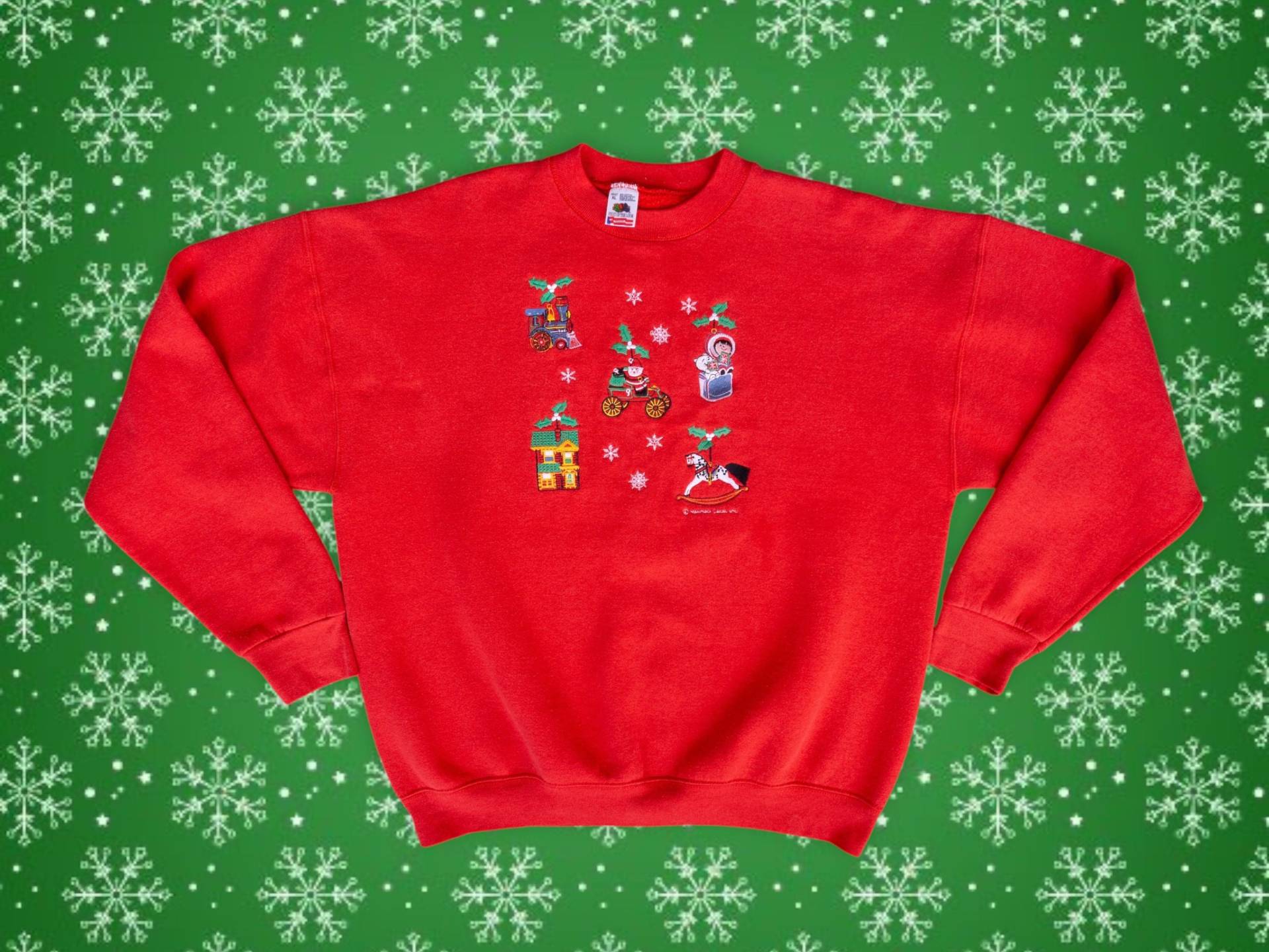 90Er Jahre Vintage Ugly Christmas Sweatshirt | Lustiges Weihnachts-Sweatshirt Hässliches von ShopSaviorClothing