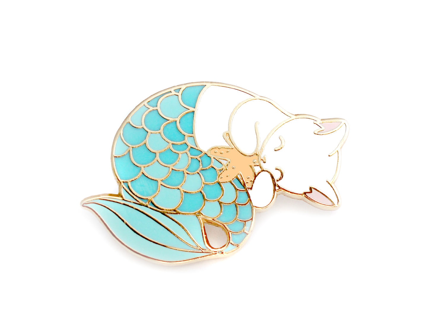 Blaue Purrmaid Pin Blaue Purrmaid Pin von ShopShoal