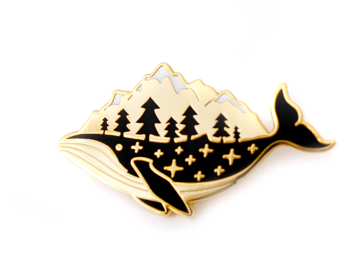 Goldener Walfisch Pin Goldener Walfisch Pin von ShopShoal