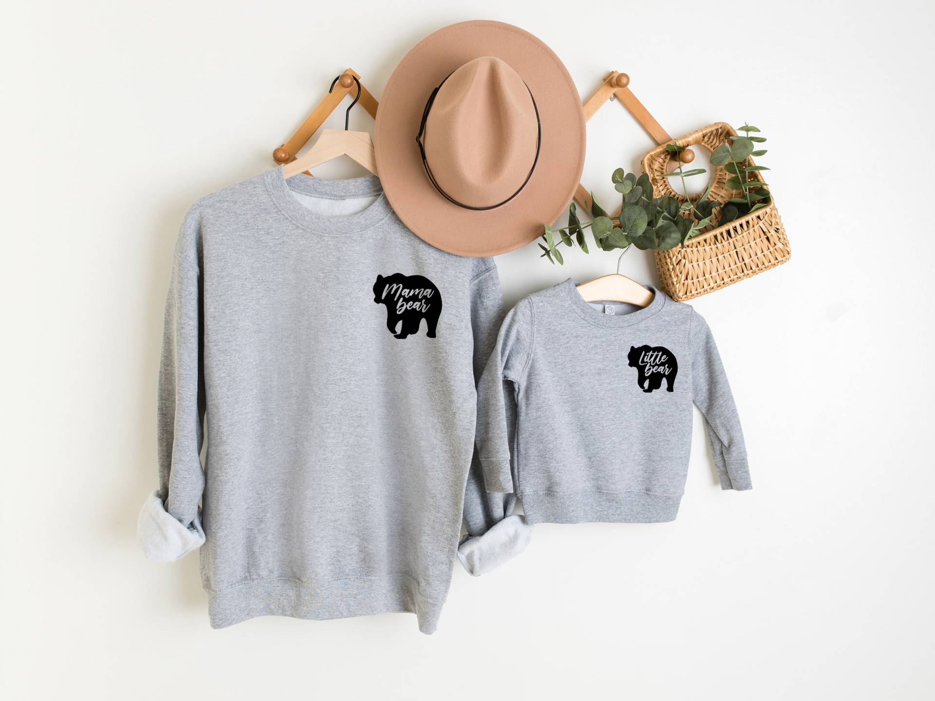 Passende Mama & Me Bär | Kleiner Langarm Rundhals Fleece Sweatshirt Set von ShopSouthernSassUS