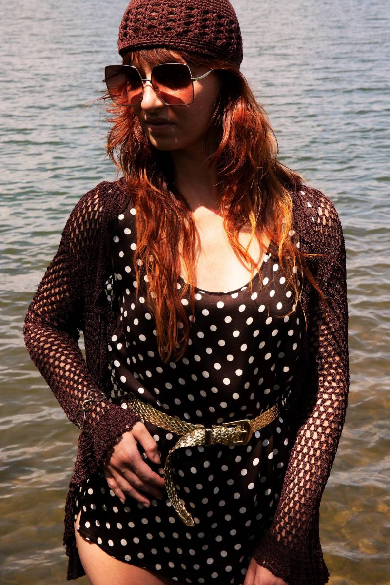 Vintage Escada 100% Seide Polka Dot Top Vintage Escada 100% Seide Polka Dot Top von ShopTHEWEARS