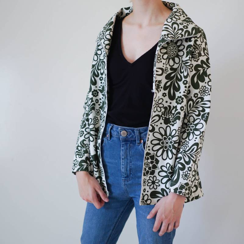 60Er Jahre Kleidung/Vintage Jacke Floral Grün Mantel Damen von ShopTheUsual