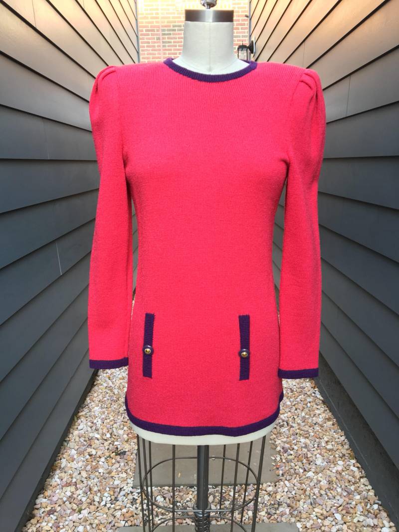 Raul Blanco Hand Loomed Tunika // Nieman Marcus Strick Top von ShopTogetherVintage