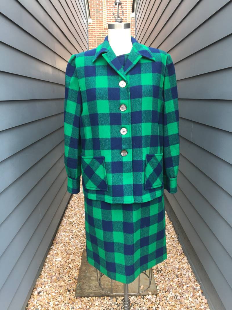 Vintage Pendleton Wolle Zwei-Teile Set // Kleid Aus Jacke von ShopTogetherVintage
