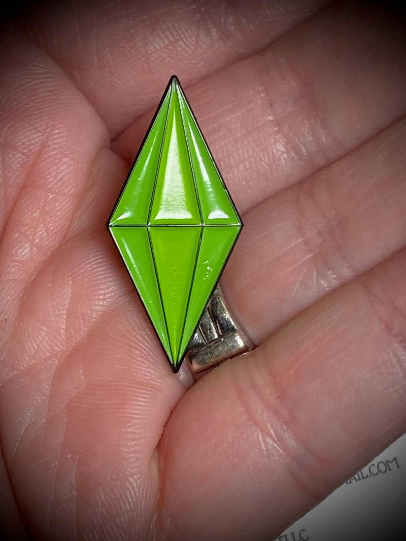 Sims Plumbob Emaille Pin von ShopTrendyCloset