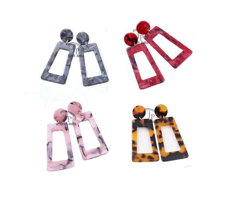 Harz Statement Ohrringe Leichtgewichtige, Handgefertigte Mode | 12 Paare von ShopbyMoon