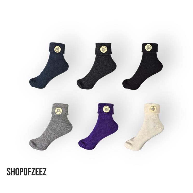Damen Wollsocken Eu 35-38 - Lammwolle Mischung Warme Winter Socken in 6 Farben von ShopofZeeZ