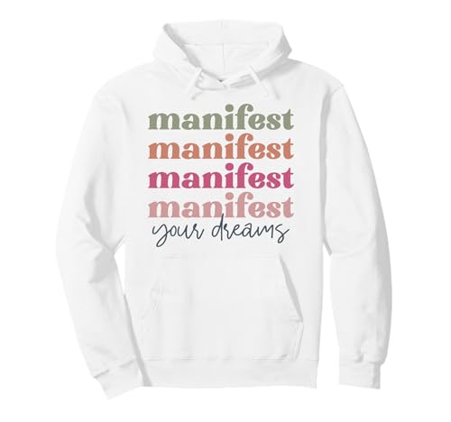 Manifestieren Sie Ihre Träume Retro Vintage Männer Frauen Jungen Mädchen Pullover Hoodie von Shopp