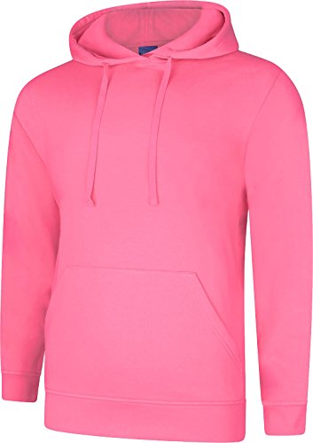 Uneek UC509 Deluxe Kapuzen-Sweatshirt für Herren, einfarbig, Größe XS-5XL Gr. XXXL, Candy Floss von Shoppersbay