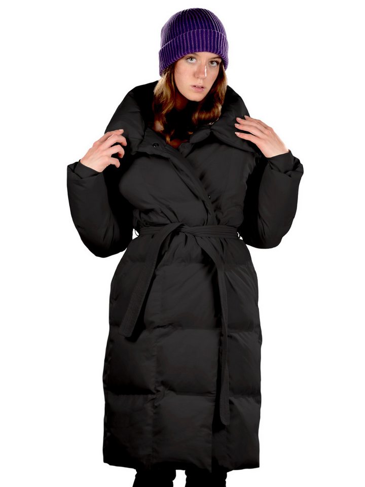 Shorai Steppjacke Steppmantel mit Gürtel hoher wattierter Stehkragen Shorai Steppjacke Steppmantel mit Gürtel hoher wattierter Stehkragen von Shorai