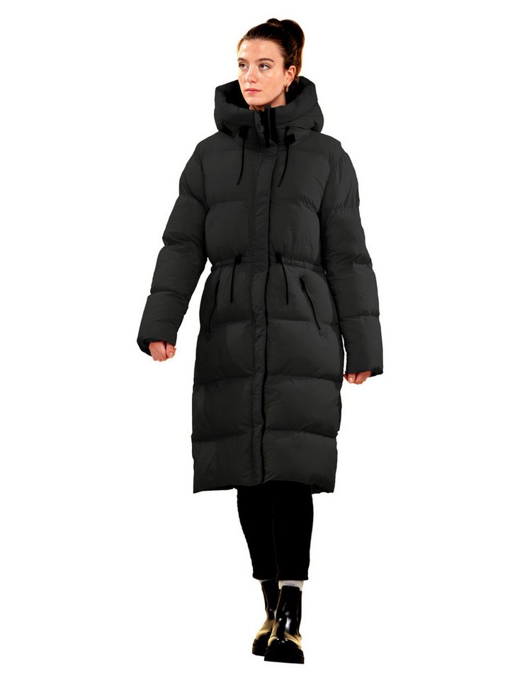 Shorai Steppmantel SH2404.576 schwarz, weitenregulierbare Kapuze und zusätzlicher Stehkragen von Shorai