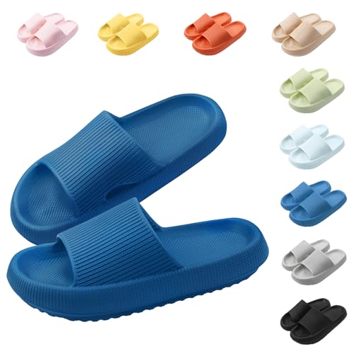 Shorant Cozy Slides Original Rutschfest Badeschlappen Damen Cozisliders Original Damen Wolken Schlappen Original Comfort Hausschuhe Herren Sommer Weiche Badelatschen von Shorant