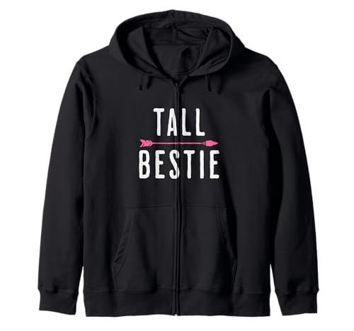 Lustige Kurze Bestie Tall Bestie Matching Friends Jungen Mädchen Kapuzenjacke von Short Bestie Tall Bestie