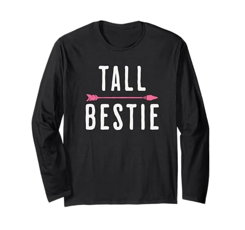 Lustige Kurze Bestie Tall Bestie Matching Friends Jungen Mädchen Langarmshirt von Short Bestie Tall Bestie
