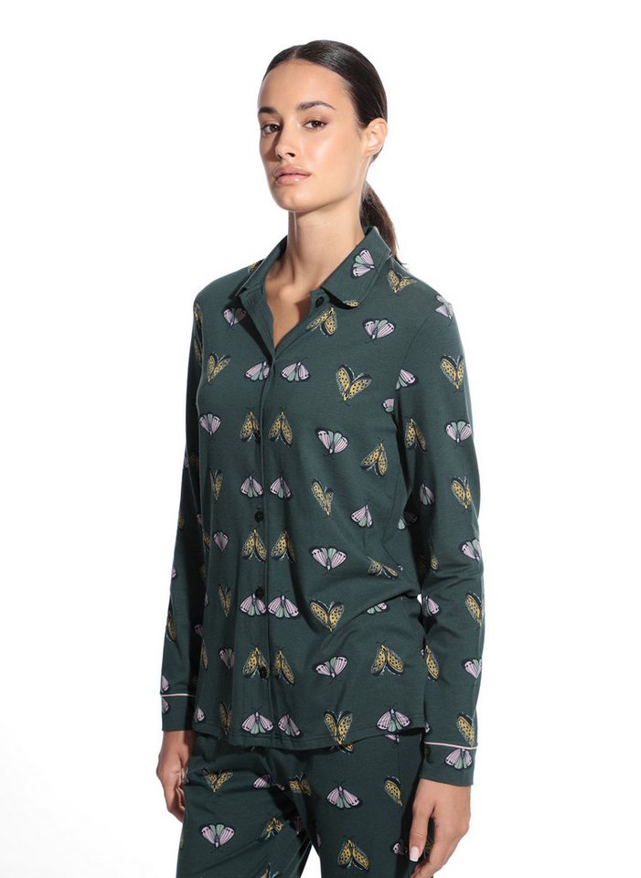 Short Stories Pyjamaoberteil SHORT STORIES 621833 Hemd green gables / print von Short Stories