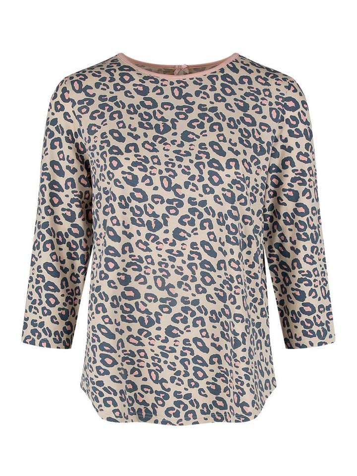 Short Stories Pyjamaoberteil SHORT STORIES 621983 3/4-Arm-Shirt pink whisper/leo print von Short Stories