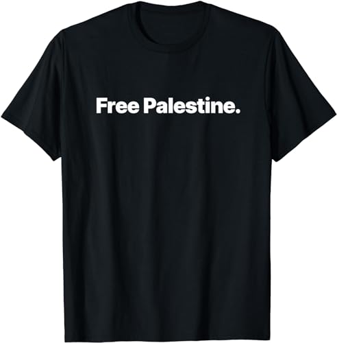 Short Free Palestine T-Shirt, Schwarz , XXL von Short