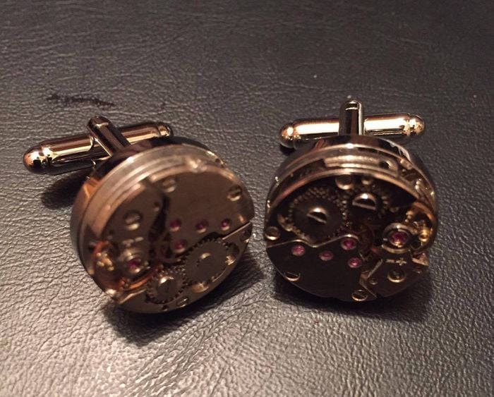 Manschettenknöpfe Aus Dem Aufzugsmechanismus Von Uhren von ShortandtallNL