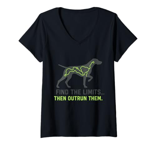 Damen Deutscher Kurzhaar Lustiger GSP Papa Mama T-Shirt mit V-Ausschnitt Damen Deutscher Kurzhaar Lustiger GSP Papa Mama T-Shirt mit V-Ausschnitt von Shorthaired Terrier GSP