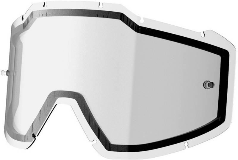 Shot Motorradbrille Iris 2.0 / Assault 2.0 Antifog Double Klare Ersatzscheibe von Shot