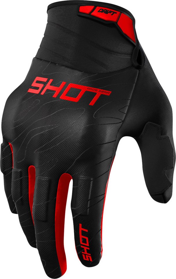 Shot Motorradhandschuhe Drift Onyx Motocross Handschuhe von Shot
