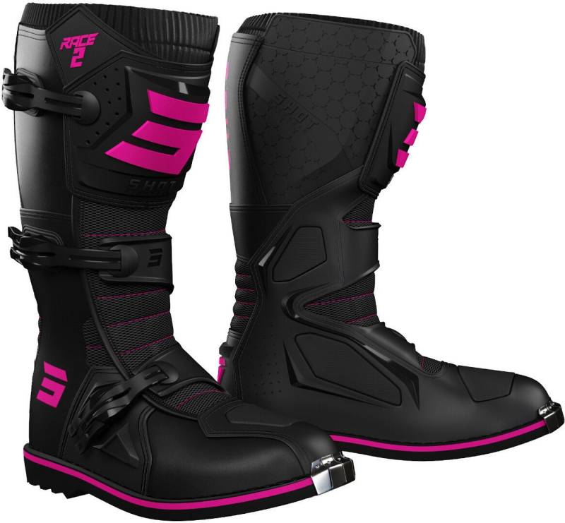 Shot Race 2 Kinder Motocross Stiefel Motorradstiefel Atmungsaktiv von Shot