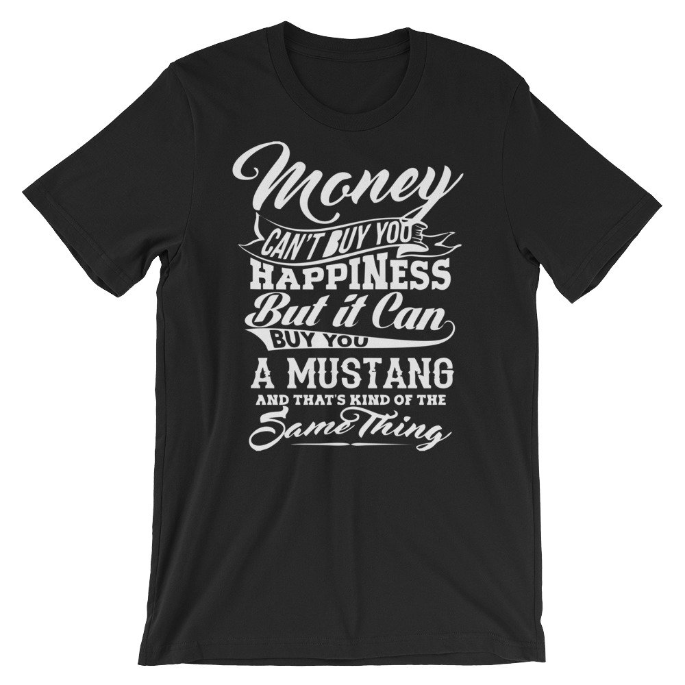Geld Und Mustang Unisex Kurzarm Jersey T-Shirt Mit Tear Away Etikett Geld Und Mustang Unisex Kurzarm Jersey T-Shirt Mit Tear Away Etikett von ShoutTeez