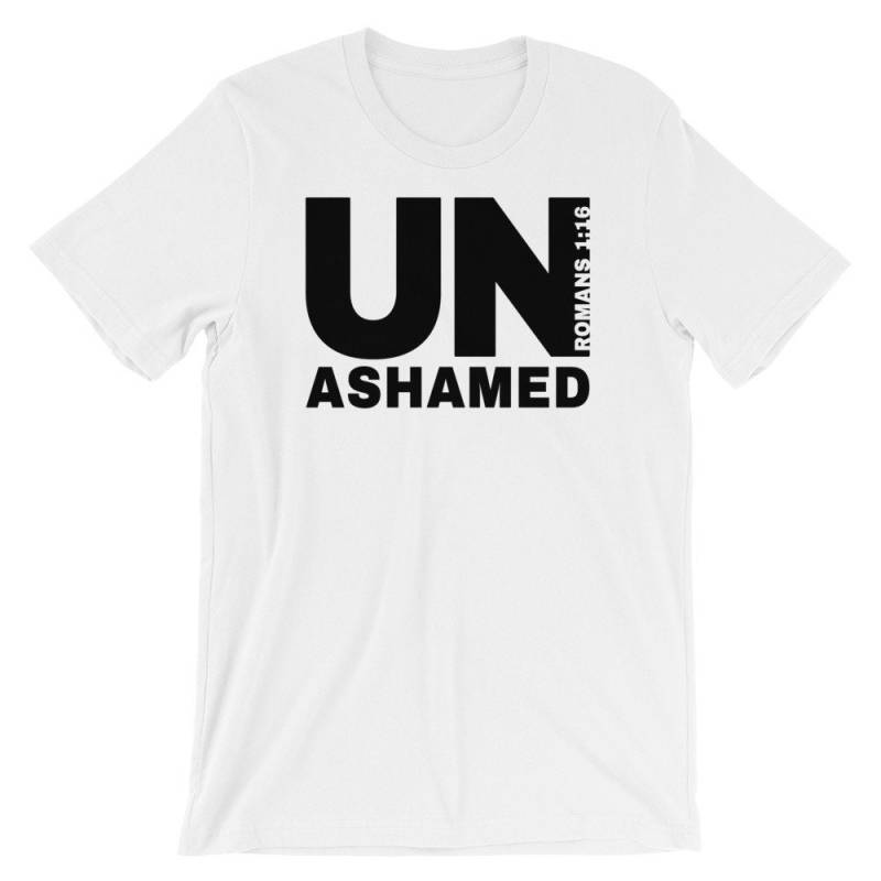 Unshamed Christliches Kurzärmel-Unisex-T-Shirt Unshamed Christliches Kurzärmel-Unisex-T-Shirt von ShoutTeez