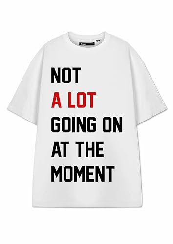 Show Me The Merch Nicht viel los Damen T-Shirt | Damen Weiß Kurzarm Fan Era Grafik T-Shirt | Taylor 13 Musik Fanartikel 1989 Bekleidung Top | Konzert-Merchandise-Geschenk von Show Me The Merch