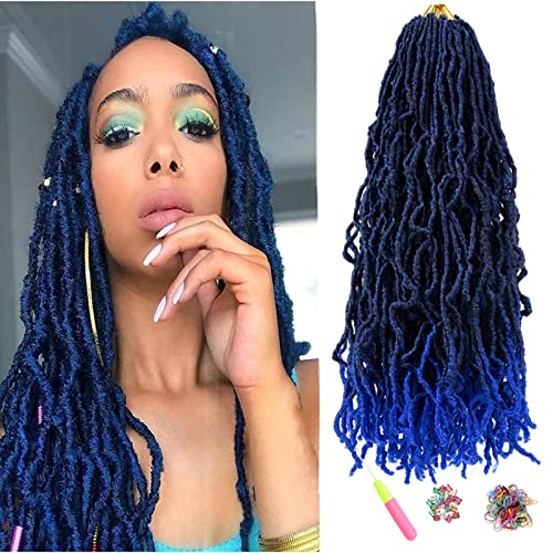 ShowJarlly 7 Packungen New Faux Locs Crochet Hair, Pre Looped Locs Braiding Hair 18 Zoll Erweiterbar New Soft Locs Crochet Hair für schwarze Frauen ShowJarlly 7 Packungen New Faux Locs Crochet Hair, Pre Looped Locs Braiding Hair 18 Zoll Erweiterbar New Soft Locs Crochet Hair für schwarze Frauen von ShowJarlly
