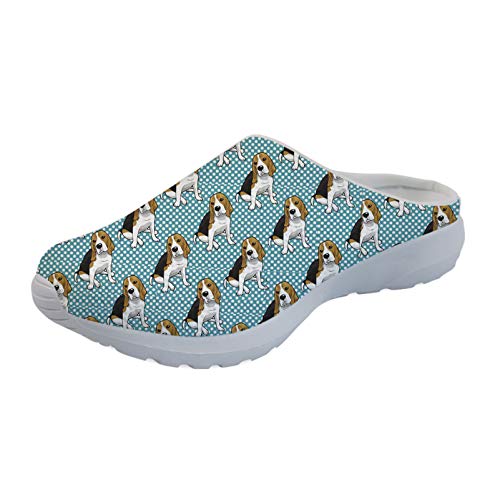 Showudesigns Casual Home Haus Slipper Frauen Tägliche Sandalen Turnschuhe Tier Hund Gedruckt, Beagle, 38 EU von Showudesigns