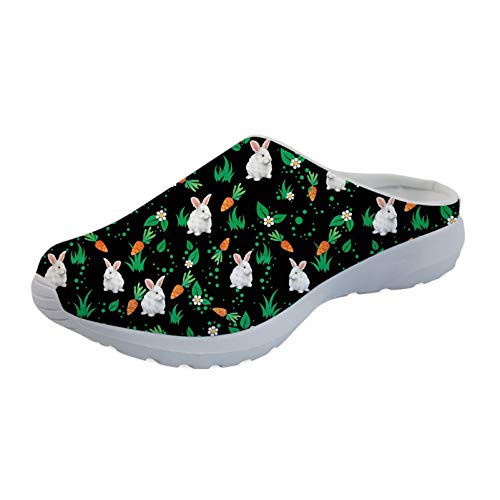 Showudesigns Casual Home Hausschuhe Damen Täglich Sandalen Sneakers Tier Hund Gedruckt, Grün - hase - Größe: 39 EU Showudesigns Casual Home Hausschuhe Damen Täglich Sandalen Sneakers Tier Hund Gedruckt, Grün - hase - Größe: 39 EU von Showudesigns