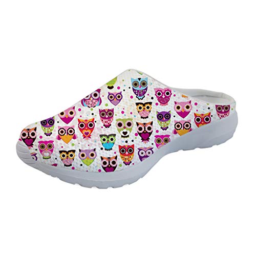 Showudesigns Casual Home House Slipper Damen Daily Sandalen Sneakers Animal Dog Printed, Süße Eule., 38 EU Showudesigns Casual Home House Slipper Damen Daily Sandalen Sneakers Animal Dog Printed, Süße Eule., 38 EU von Showudesigns