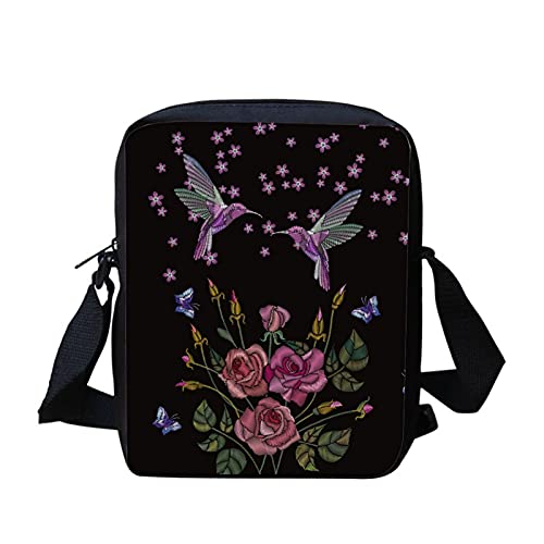 Showudesigns Crossbody Tasche für Kinder Jungen Mädchen Kleine Umhängetasche Messenger Taschen, Kolibri, Einheitsgröße von Showudesigns